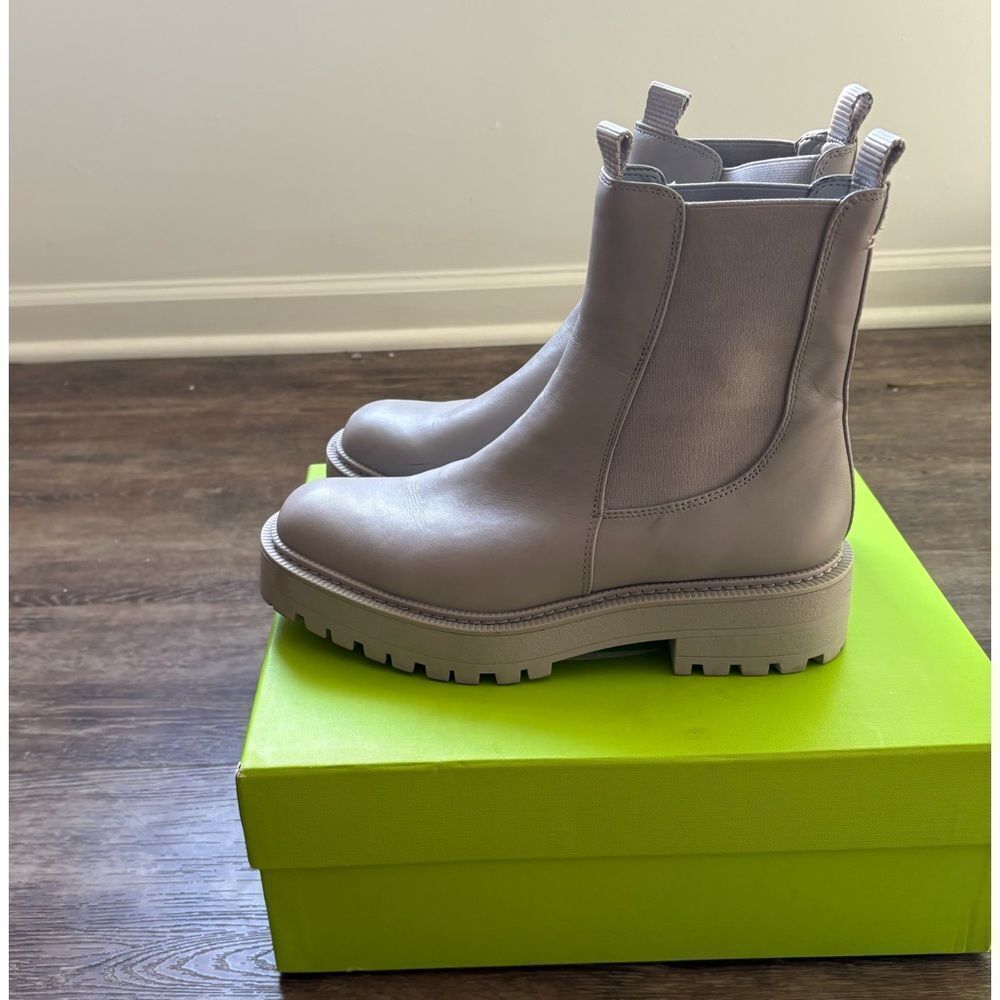 Sam Edelman Laguna Lug Boot Pebble Grey 8.5